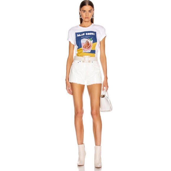 BEAU SOUCI Pants - $875 BEAU SOUCI PATENT LEATHER DAISY DUKE DENIM SHORTS 36 4